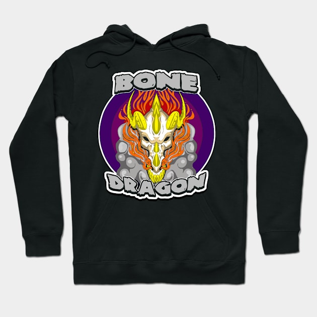 2024 BoneDragon Tee Hoodie by crowjandesigns